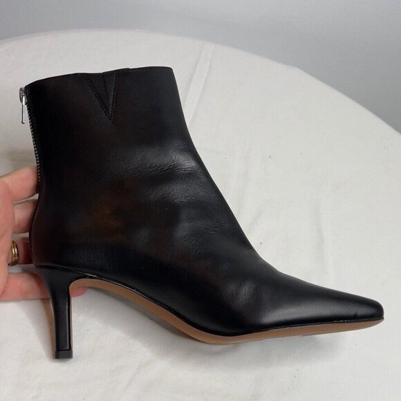 Madewell $218 The Dimes Stiletto Heel Ankle Boot Black Size 6 NT545 - Picture 11 of 13